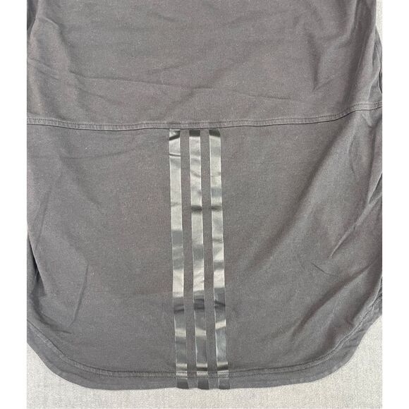 Adidas Tee Shirt‎ Women M Black Performance Logo Stretch Activewear Athleisure - Picture 7 of 8